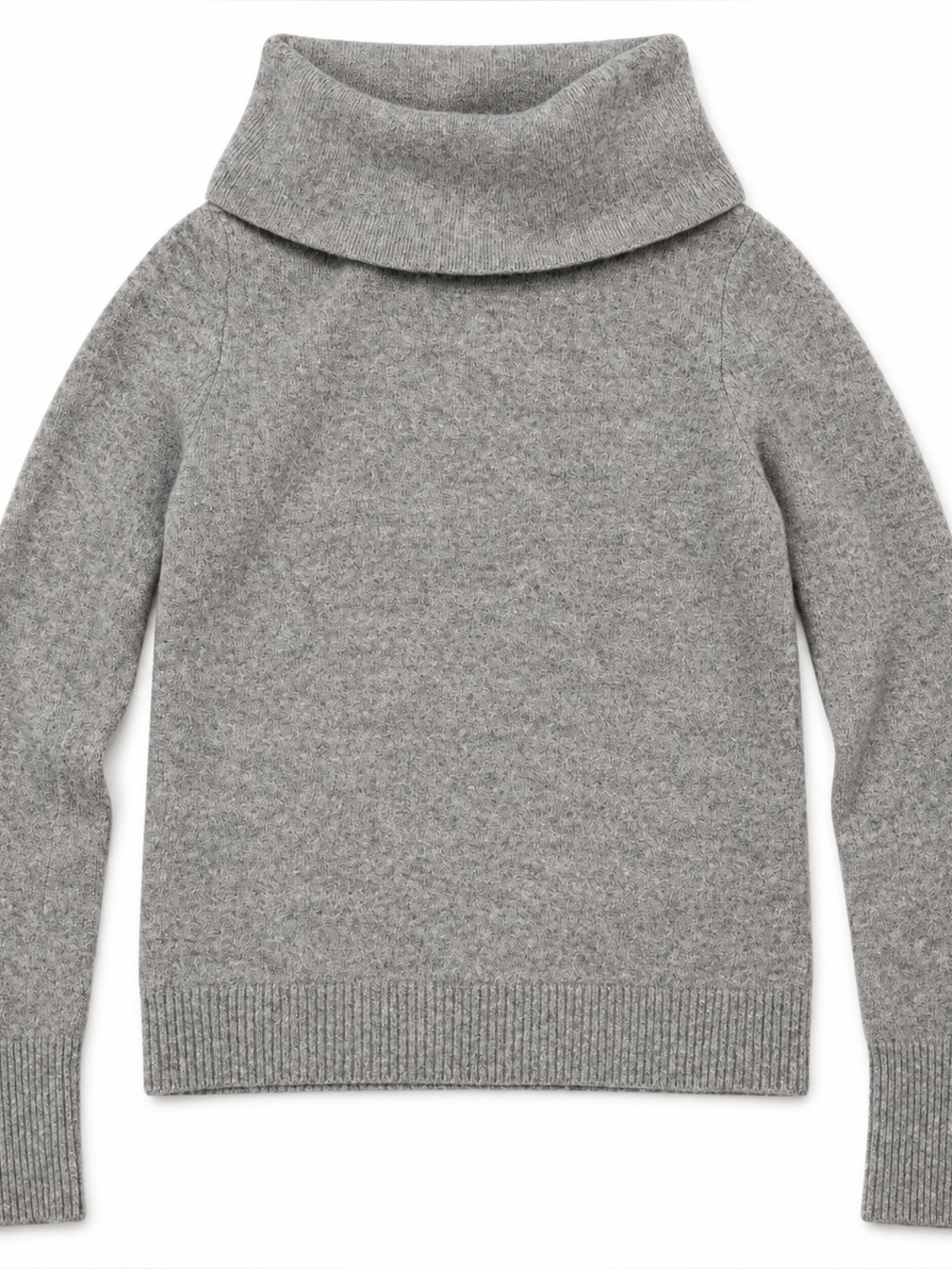 J.Crew Cashmere Turtleneck Sweater Heather Gray XXS